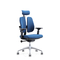 Chaise ergonomique moderne de coupure bleue de base en nylon de mousse avec l'appui-tête