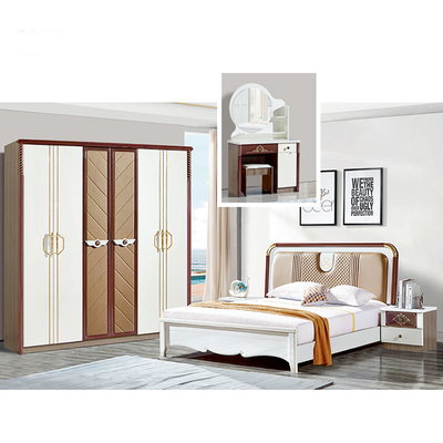 Biens écologiques d'OEM de chambre à coucher minimaliste en bois en verre de forces de défense principale