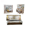 Le Roi Size Mirrored Bedroom place l'OEM d'ODM des meubles 5pcs
