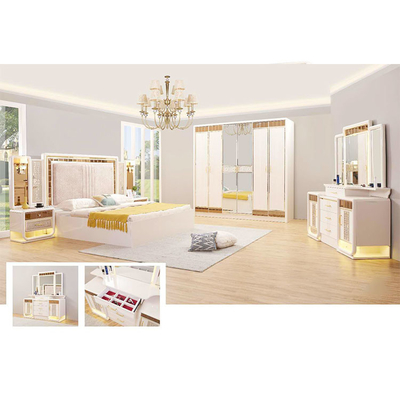 Lit en bois solide de chambre à coucher principale de forces de défense principale de meubles d'hôtel de Cabrini