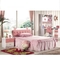 ODM d'OEM rose de meubles de chambre à coucher d'enfants en bois solide de villa