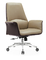 Chaise ergonomique en cuir de bureau de Brown d'exécutif scandinave de style