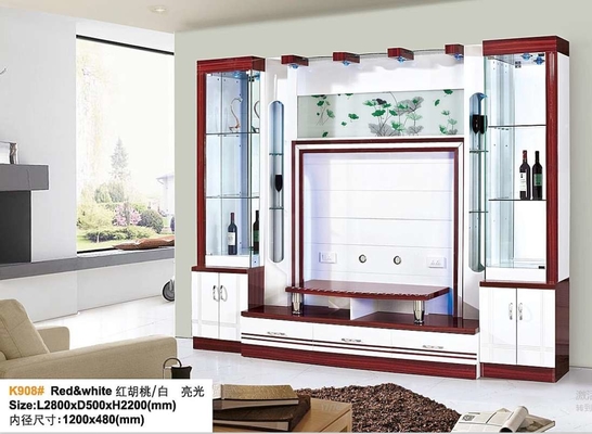 Cheminée automatique cachée par blanc de Cabinet d'ascenseur de TV fixé au mur