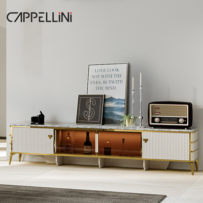 Armoire de télévision en bois blanc moderne nordique rangement meubles de salon meubles en bois de luxe