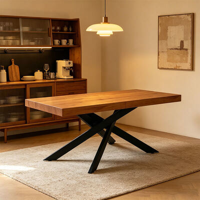 Table à manger pliante rectangulaire moderne bon marché Table à manger pliante en bois simple